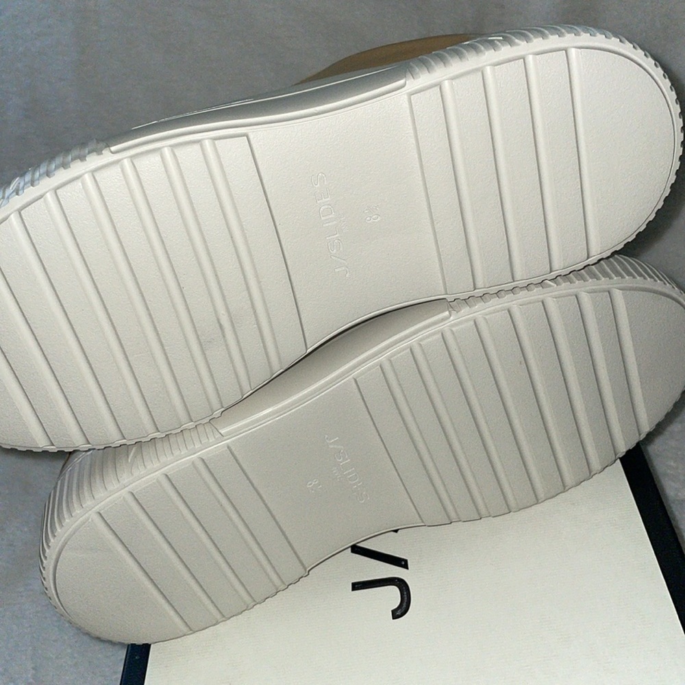 NWT J/SLIDES WEST Nude Leather Sneaker - Picture 14 of 15